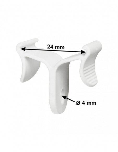 Wieszak zaciskowy do sufitów podwieszanych