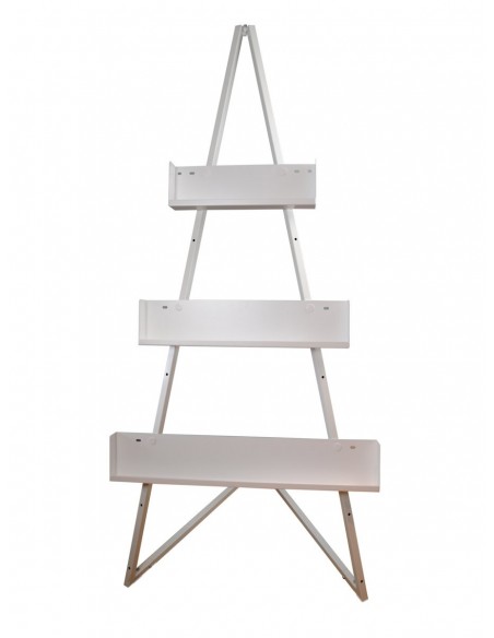 Sztaluga metalowa ekspozycyjna z półkami