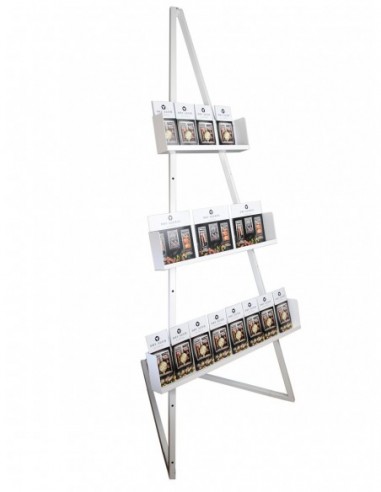 Sztaluga ekspozycyjna z półkami
