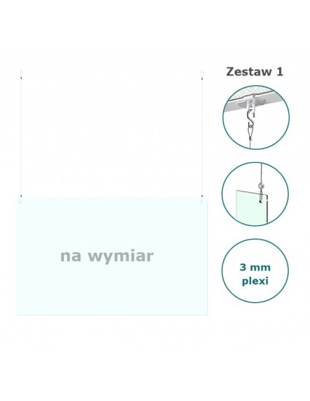 Osłona antywirusowa podwieszana na wymiar