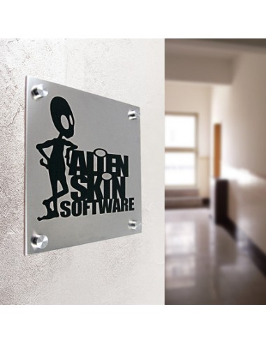 Tabliczka mocowana na śrubach Fisso Micro Steel