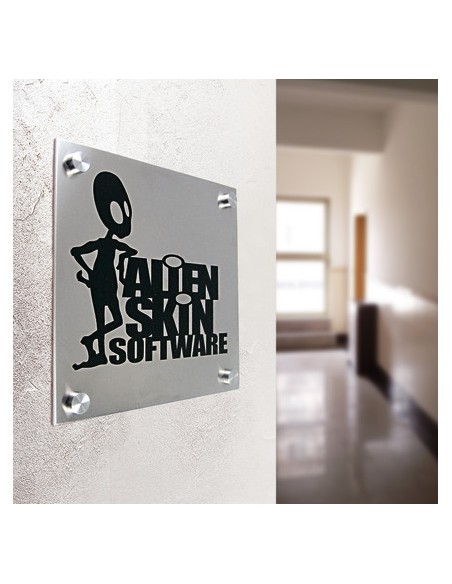 Tabliczka mocowana na śrubach Fisso Micro Steel