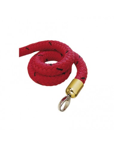 Czerwony sznur z zakończeniami mosiądz