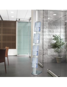 Stojak na prospekty z kieszeniami Solid Zip 2