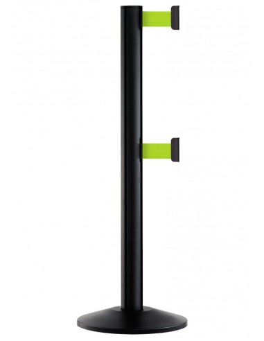 Słupki z podwójną taśmą Double Belt czarny Słupki z podwójną taśmą Double Belt czarny