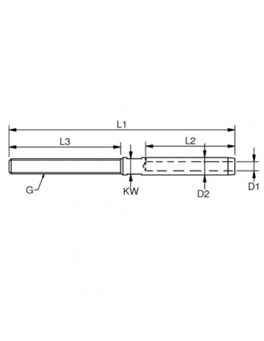 Zacisk do linki stalowej- rysunek techniczny