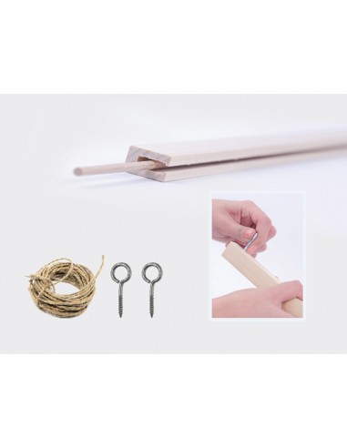 Zestaw do podwieszania listwy plakatowe ze śrubami oczkowymi