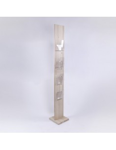 Stojak na ulotki drewniany Dacapo Wood 2