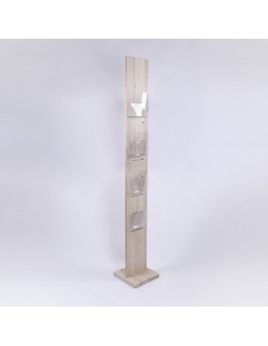 Stojak na ulotki drewniany Dacapo Wood