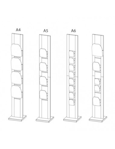Stojak reklamowy z drewna Dacapo Wood