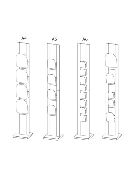 Stojak reklamowy z drewna Dacapo Wood