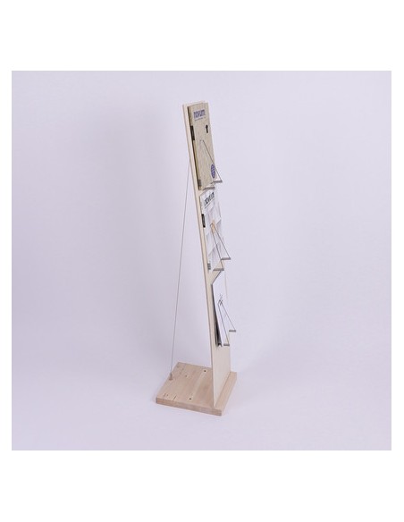 drewniany stojak reklamowy