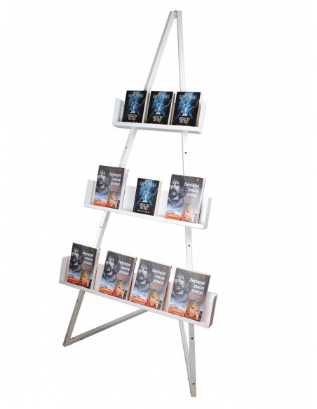 Konstrukcja sztalugi z półkami