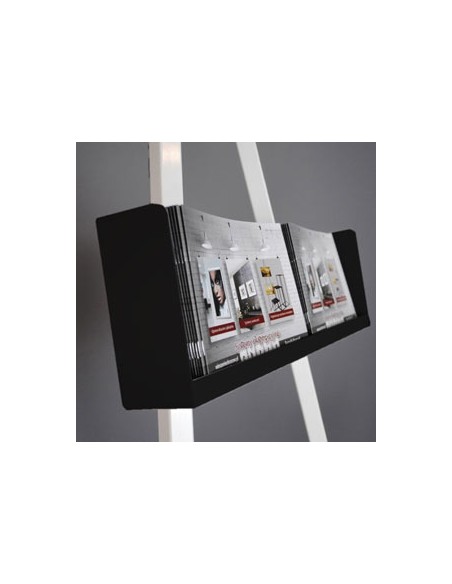 Czarna półka do sztalugi