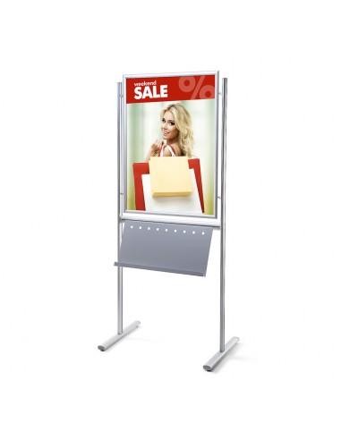 Wolnostojąca rama plakatowa z półką Info Board