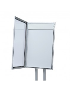 Stojak na menu z gablotą 4xA4 2