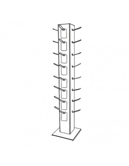 Schemat stojaka na blistry