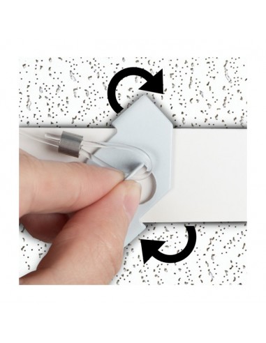 Mocowanie zawieszki metalowej na suficie podwieszanym