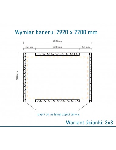 Projekt do ścianki 3x3 Projekt do ścianki 3x3