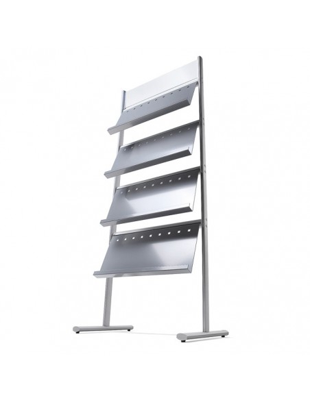 Stojak na czasopisma z półkami