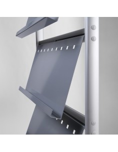 Stojak na czasopisma z półkami 2