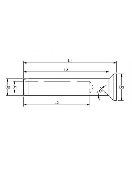 Mini zacisk - rysunek techniczny