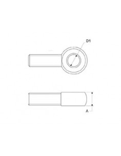Śruba oczkowa DIN 444 z gwintem M6x30 mm 2