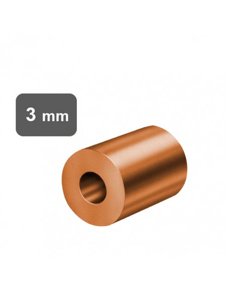 Okrągły zacisk miedziany 3 mm