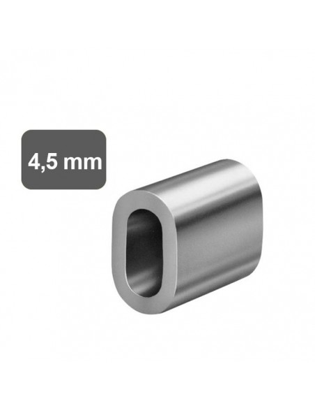 Owalny zacisk na linkę 4.5 mm, ocynk
