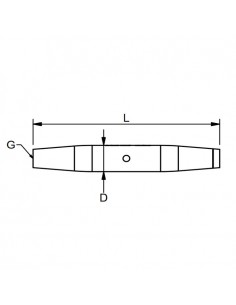 Terminal z gwintem wewnętrznym M6 2