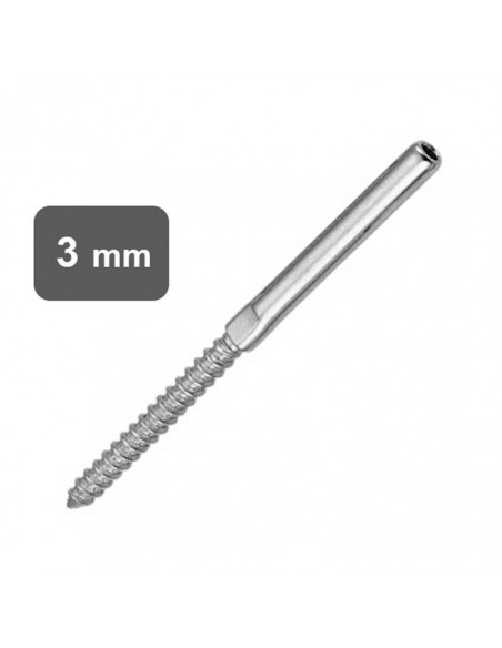 Zacisk gwintowany do linki 3 mm