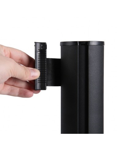 Wysuwana taśma odgradzająca czarna