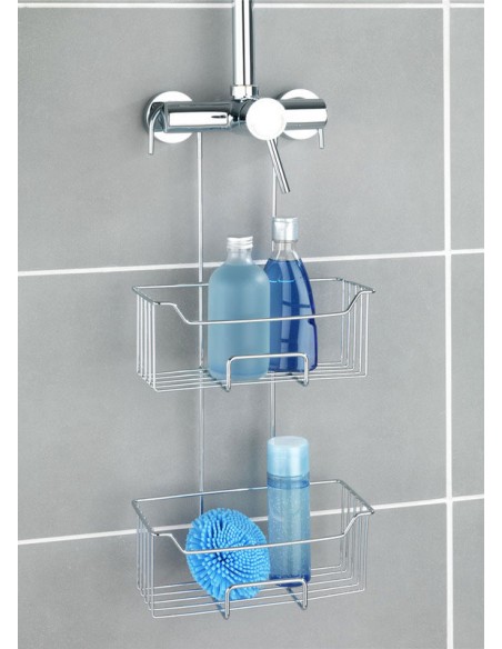 Podwójna półka zawieszana na baterii prysznicowej WENKO