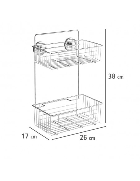 Półki bez wiercenia Wenko - wymiary