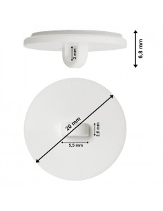 Samoprzylepne uchwyty sufitowe - 10 sztuk 2
