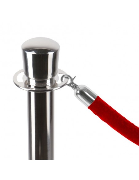 Słupek odgradzający z liną