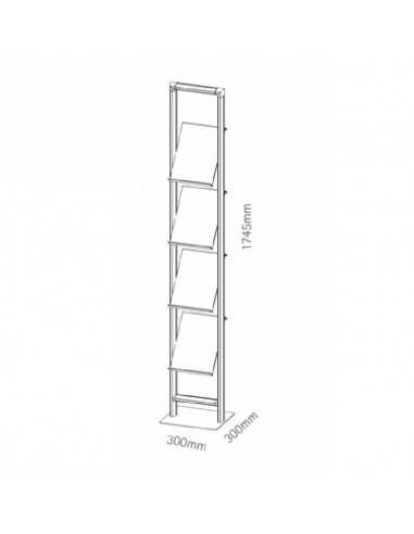 Stojak na foldery Compact Sosites