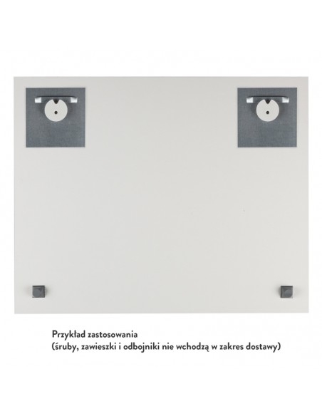Dysk mimośrodkowy do wieszania płyt Dibond, z korektą poziomu
