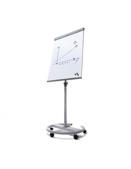 Flipchart Vario II z okrągłą podstawą jezdną
