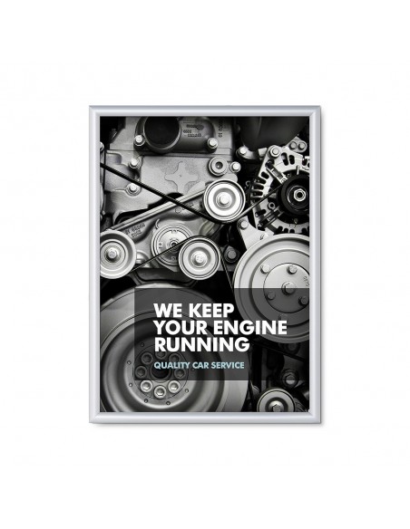 Rama zatrzaskowa 25 mm - 50 x 70 cm, ogniotrwała B1