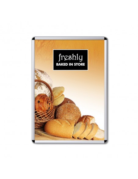 Ramka OWZ 32 mm - 70 x 100 cm srebrna