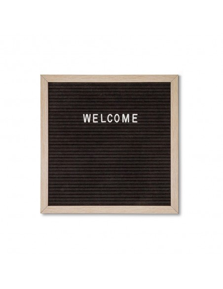 Czarna tablica z literami 30 x 30 cm Czarna tablica z literami 30 x 30 cm