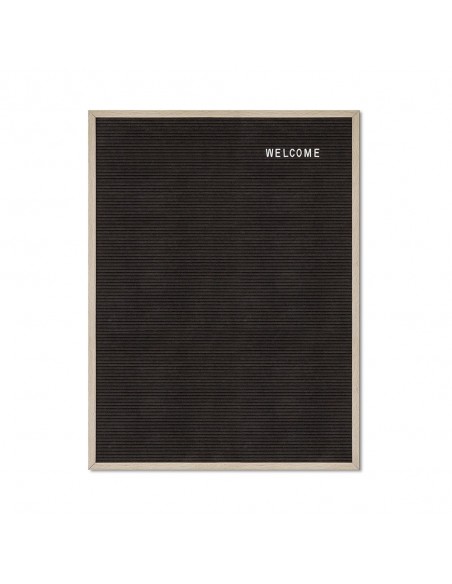 Czarna tablica z literami, 60 x 80 cm