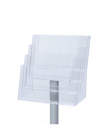 Kieszeń na ulotki z 4 przegrodami A4